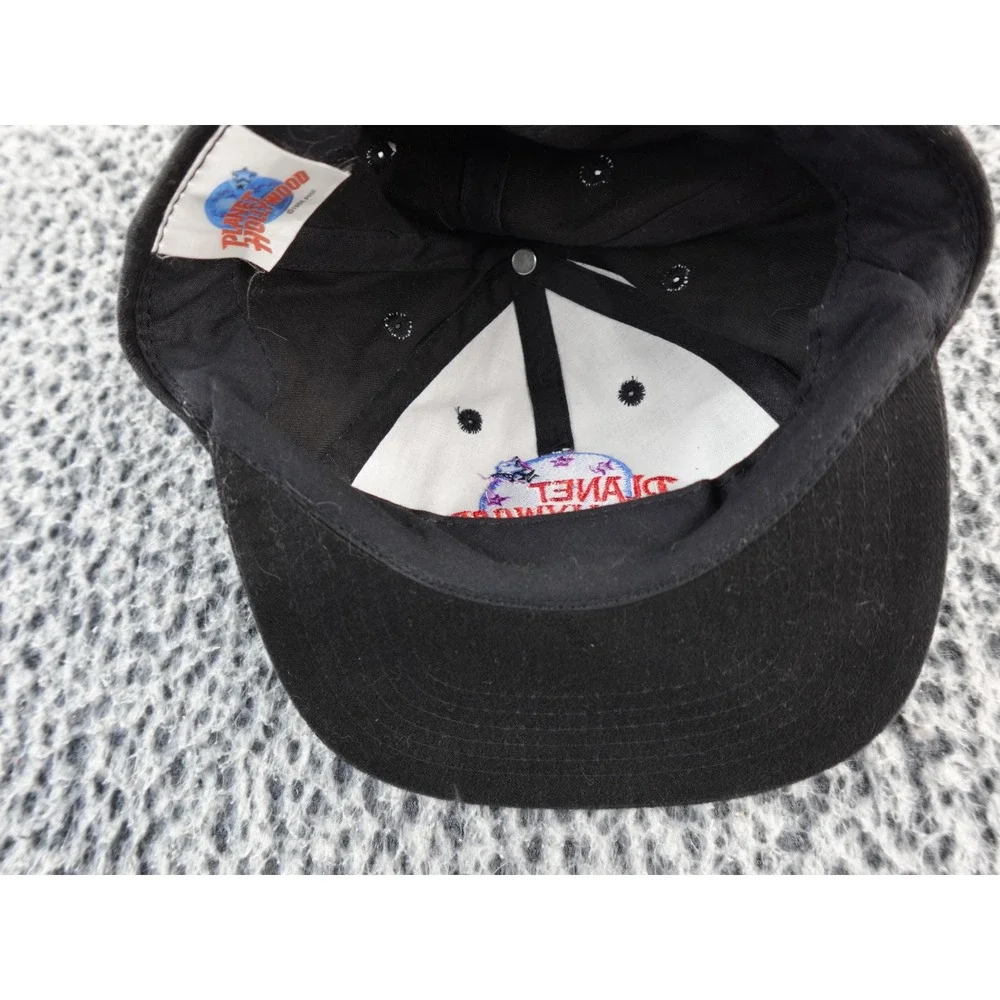 Kids Planet Hollywood San Francisco Black Baseball Cap Snapback Embroidered Logo